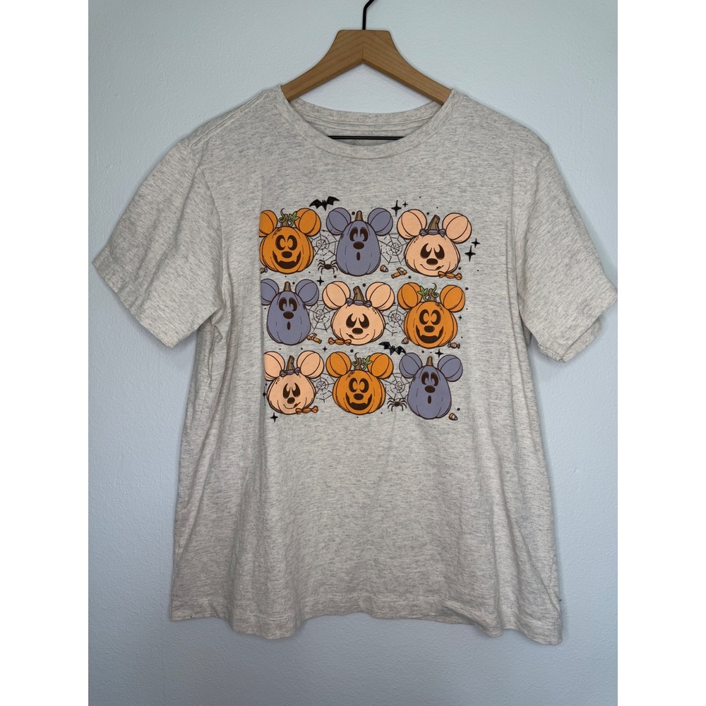 Disney Parks - Like New Fall‎ Mickey Pumpkin Halloween Tee Size Medium